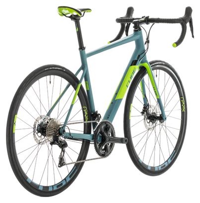 Cube Attain SL High Road Bike Shimano 105 11s Blue / Green 2020