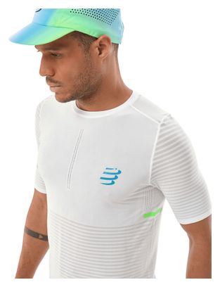 Compressport Pro Racing Kurzarm-Trikot Weiß Herren