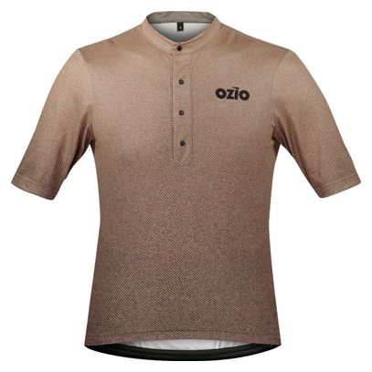 OZIO MAILLOT GRAVEL MANCHES COURTES EXPLORE BEIGE HOMME