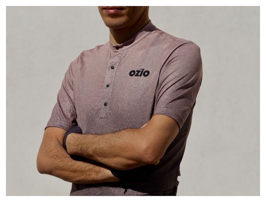 OZIO MAILLOT GRAVEL MANCHES COURTES EXPLORE BEIGE HOMME