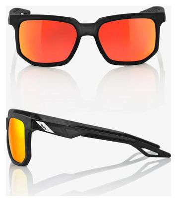 100% Centric Soft Tact Crystal Black / HiPER Red Multilayer Mirror lenses