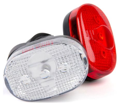 IKZI Kit éclairage ovale 3 leds batterie
