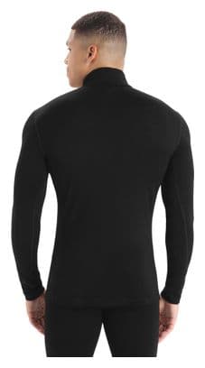 Baselayer Icebreaker 1/2 Zip Merino 260 Tech Noir