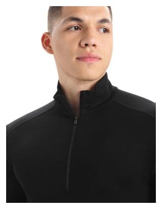 Baselayer Icebreaker 1/2 Zip Merino 260 Tech Noir