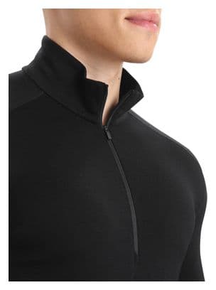 Baselayer Icebreaker 1/2 Zip Merino 260 Tech Noir