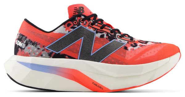 Chaussures Running New Balance TCS London Marathon FuelCell SuperComp Elite v4 Blanc/Rouge Homme