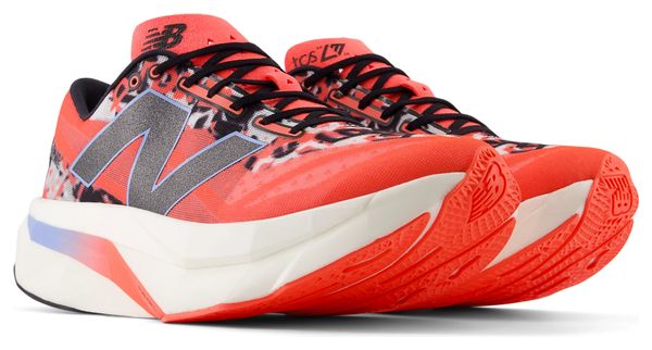Chaussures Running New Balance TCS London Marathon FuelCell SuperComp Elite v4 Blanc/Rouge Homme