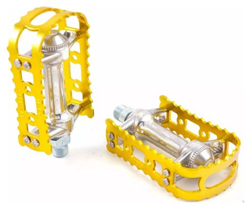 Pedales - Bm-7- Gold Alloy Body et Plate - 9/16 Inch Axle - Mks