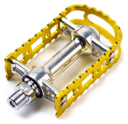 Pedales - Bm-7- Gold Alloy Body et Plate - 9/16 Inch Axle - Mks