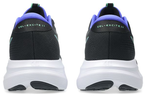 Asics Gel-Excite 11 Running Shoes, Black/Green/Blue, Men's