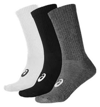 Asics Crew Grey Unisex 3-Pack Socks