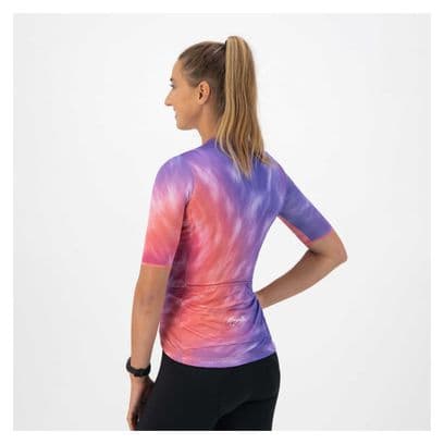 Maillot Manches Courtes Velo Rogelli Tie Dye - Femme