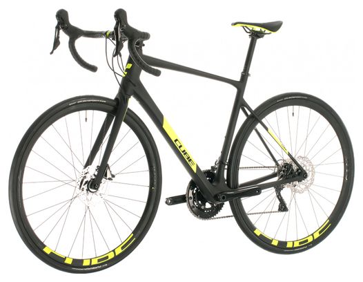 Vélo de Route Cube Attain GTC Race Shimano 105 11v Noir / Jaune 2020