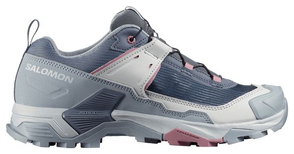 Zapatillas de senderismo Salomon X Ultra 5 azul/rosa para mujer