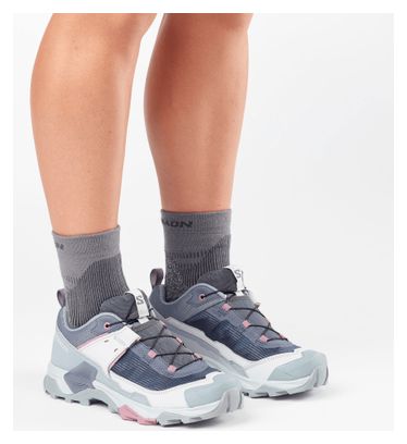 Zapatillas de senderismo Salomon X Ultra 5 azul/rosa para mujer