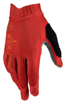 Guantes largos de mujer Leatt MTB 1.0 GripR Rojo