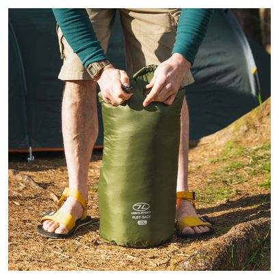 Highlander Puff Sack - sac étanche gonflable - Vert olive