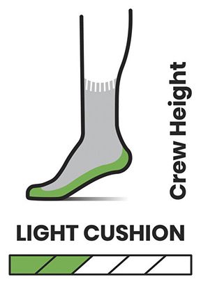 Calcetines de senderismo Smartwool Light Cushion Crew Gris