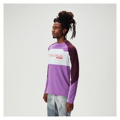 Endura MT500 Burner Lite Purple Long-Sleeve Jersey