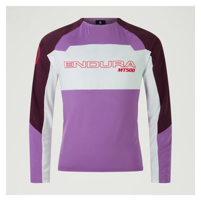 Maillot Manches Longues Endura MT500 Burner Lite Violet