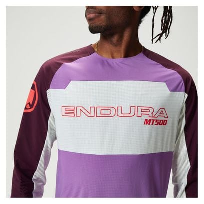 Endura MT500 Burner Lite Langarmtrikot in Violett