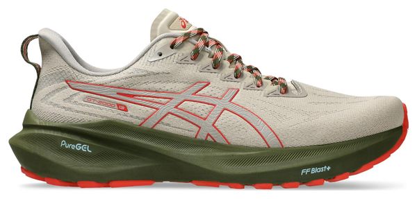 Chaussures Running Asics GT-2000 13 TR Khaki Rouge Homme