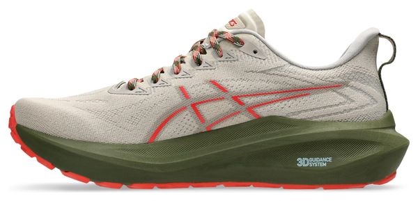 Chaussures Running Asics GT-2000 13 TR Khaki Rouge Homme