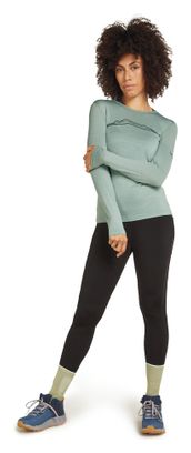 Women's Icebreaker Merino 200 Oasis Mountain Pulse Green Baselayer