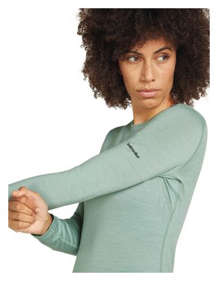 Women's Icebreaker Merino 200 Oasis Mountain Pulse Green Baselayer