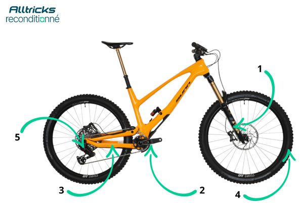 Enduro mountain bike Sunn RADICAL FACTORY Sram 12V 29" 2025 Yellow | Taglia L (178-188cm) - Prodotto ricondizionato