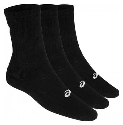 Asics Crew Socks 3-Pack Black Unisex