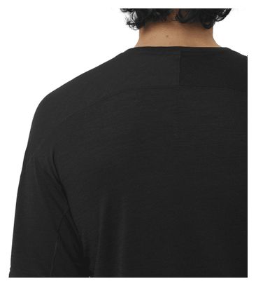 Salomon Ultra All Day All Mountain Short Sleeve Shirt Black Men's