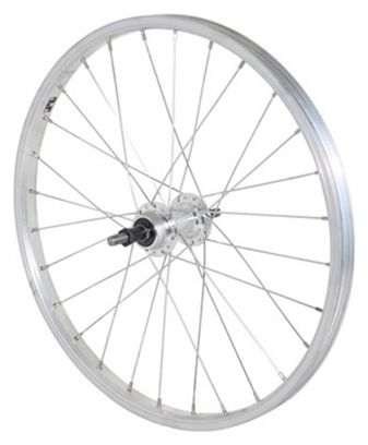 ROUE VTT 20  ARRIERE ALU MOY ALU AXE PLEIN RL 6-7V. (VENDU AVEC ECROU 10X100)