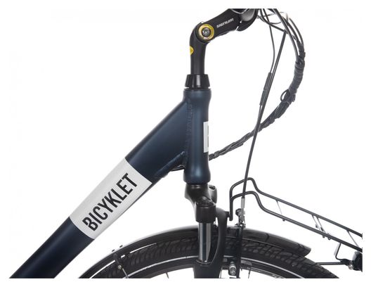 Produit Reconditionné - Vélo de Ville Électrique Mixte Bicyklet Claude Shimano Tourney 7V 500 Wh 700 mm Bleu Nuit Mat