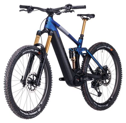 Cube Stereo Hybrid 160 HPC SLT 750 27.5 Electric Full Suspension MTB Sram  XX1 Eagle AXS 12V 750 Wh 27.5'' Nebula Blue Carbon Gris | Alltricks.com