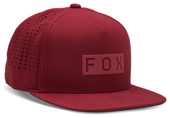 Fox Snapback Wordmark Tech Cap OS Red