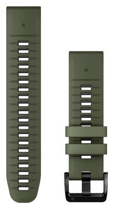 Bracelet de Montre Garmin QuickFit 22 mm Silicone Vert Moss Gris Graphite