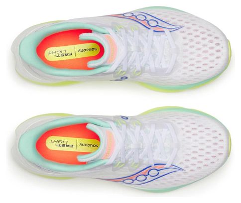Saucony Kinvara 16 Laufschuhe, Weiß/Mehrfarbig, Damen