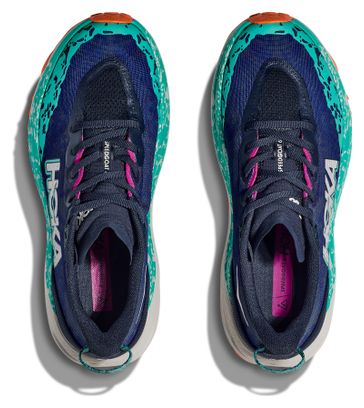 Hoka Speedgoat 6 Trailschoenen voor dames Blauw/Groen/Oranje