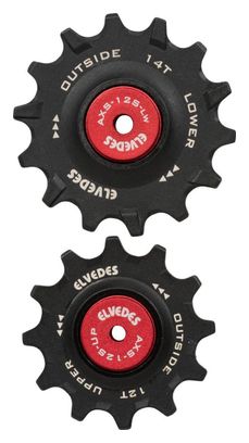 Par de Roldanas Elvedes para Sram Eagle XX1/X01 AXS 12v Ceramica Hybrid