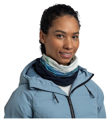 Girocollo in pile blu Buff
