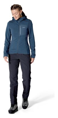 Polaire RAB Ascendor Light Hoody Bleu Femme