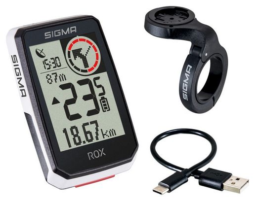 Compteur GPS Sigma ROX 2.0 Set Blanc