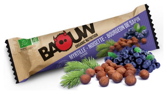 Baouw Organic Energy Bar Wild Blueberry Hazelnut Fir 25g