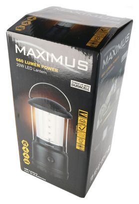 Lampe de camping LED 20W max. 680 lumens avec variateur, pour 3 piles Mono D LR20 M-LNT-200