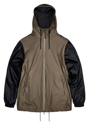 Rains Storm Breaker Unisex Jacket Black-Wood Brown/Black