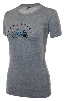 T-Shirt Manches Courtes Rubb'r Randonneuse Gris Femme