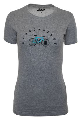 T-Shirt Manches Courtes Rubb'r Randonneuse Gris Femme