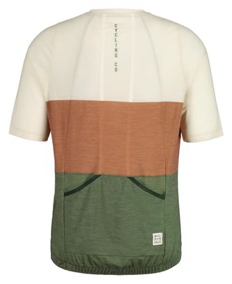 Maloja JezerskoM Short Sleeve Jersey Beige/Green/Orange