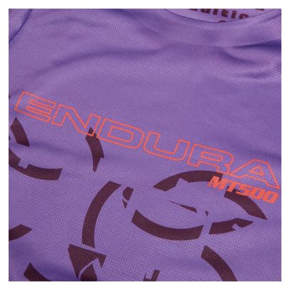 Maillot de manga larga Endura MT500 Burner Infantil Morado